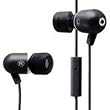 Atomic Bass Earphones with mic for Iphone and Ipod Touch Black