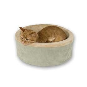 K&H Thermo-Kitty Bed, 16-Inch Diameter, Sage