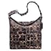 Coach Signature Chelsea Optic Hobo Shoulder Bag Tote 10990 Chocolate Brown