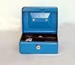 A1 Quality Safes Strong Steel Cash Box Blue