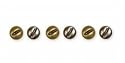Karen Foster Design Metal Mini Screw Brads Brass and Nickel, 40 Piece