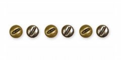 Karen Foster Design Metal Mini Screw Brads Brass 