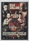 2010 Topps UFC Main Event Fight Poster (Trading Card) #UFN19 - UFN 19/Nate Diaz/Melvin Guillard/Gray