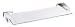 Danze D446134 Sirius 18-Inch Glass Shelf, Chrome