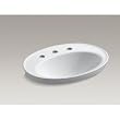 KOHLER Serif 8" Drop In Bath Sink WHITE K20758WH