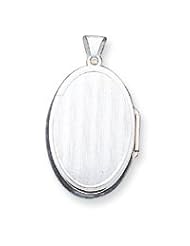 Sterling Silver Reversible Oval Locket