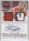 2004-05 Fleer Throwbacks Defining Authentic Jerseys Autographs Numbers #SL - Shaun Livingston/14
