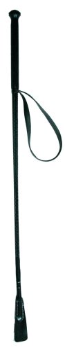 Reitgerte mit PVC-Noppengriff und Handlauf, Schlaufe, Verstärkung am Übergang zum Schlag, Gerte 68 cm