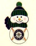 Scottish Christmas Seattle Mariners All-Star Light Up Snowmen Ornament Set