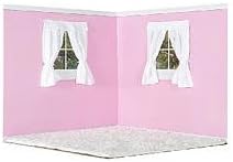 American Doll Room Pink with White Carpet Free Duffel Bag for Accessories