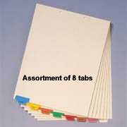SMEAD Medical Chart Dividers, Assortment of 8 Tabs