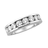 14kt. White Gold, 2 ct. tw. Diamond Band