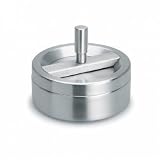 Spin Ashtray (stainless steel) (4"H x 4.5"W x 4.5"D)