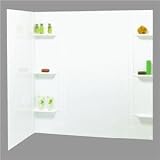5-piece White Tub Wall Kit