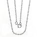 Sterling Silver Fine Twisted Rope Chain 18 Inch with Clasp