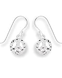 Boma Hammered Peace Sign Earrings