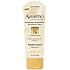 Aveeno Active Naturals Continuous Protection Sunblock Lotion Face SPF-70, 3-Ounce Tube
