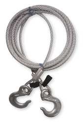 Industrial Grade 1DLK5 Towing Cable, 5/16 In Dia, 20 Ft Long