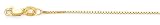 14K Yellow Gold 0.8MM BOX CHAIN 18"