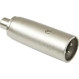 American Recorder (ART) XLR Male to RCA Female Adapter, Nickel