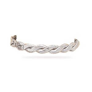 Polished Twist Toe Ring