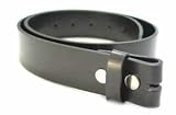 MENS/WOMENS BLACK LEATHER BELT FOR BUCKLES 28 TO 56