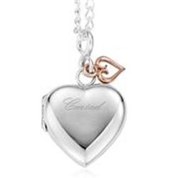 Clogau Gold Silver & 9ct Rose Gold Cariad Heart Locket 51cm (46cm + 5cm extender)