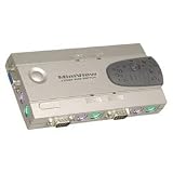 PC Hardware : IOGAER GCS14 4-Port MiniView PC PS/2 KVM Switch Kit with Cables(PS/2)