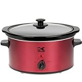 Kalorik 3.5 Qt Slow Cooker - Red Metallic