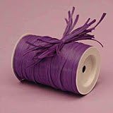 Purple Matte Raffia Ribbon, 1/4" X 100 Yards