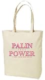 Palin Power Pit Bull Hockey Mom Lipstick Tote Bag