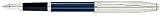 Cross Century II Sterling Sliver/Translucent Blue Lacquer w/ rhodiu Extra Fine Point Fountain Pen - 469-2XR