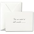Pearl White Script Text Table Cards