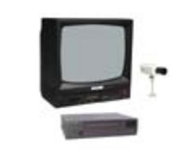 Jensen JCCTV 150 5 Black & White TV w  Security Monitor & Camera