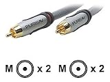 Belkin Audio Cable RCA 2.4m PureAV RCA Audio Cable (Silver)