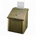 LLR60152 - Suggestion Box, With Lock,7-3/4x7-1/4x9-3/4, Medium Oak