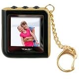 TAO 1.5-Inch Digital Keychain Frame (Black & Gold)