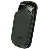PREMIUM EVA BLACK CASE POUCH (With Belt Clip) for RIM BLACKBERRY PEARL 8100, 8110, 8120, 8130 – RETAIL PACKAGING