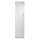 from Izziwotnot Izziwotnot Skyline 1 Door Wardrobe, High Gloss White