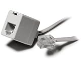 Recoton T29WHITE Modular Extension Cord, 4 Conductor, White (25 feet)