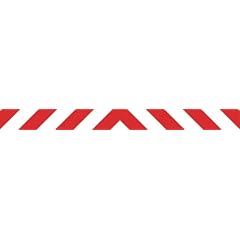 Aufkleber Warnstreifen, 1.000 x 115 mm, reflektierend