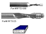 Whiteside RFT1600 Flush Trim Spiral Bits Up Cut - Solid Carbide - Two Flute - Shank 1/4 - Cutting Diameter: 1/8 Cutting Length: 3/8 OAL: 2