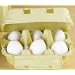 Erzi 17010 - Eier, wei� (6er-Pack)