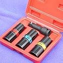 6 Sizes IMPACT FLIP LUG NUT SOCKET SET METRIC/SAE