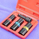 6 Sizes IMPACT FLIP LUG NUT SOCKET SET METRIC/SAE