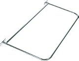 Rectangular "D" Shower Rod - 26" X 48" "D" Rod W/Wall Flanges - Sterline Corp. 4145-48-CP