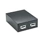 Buddy Products 1635-4 Buddy Products Double Drawer Steel 3 x 5 Card Cabinet, 16"D, 3000-Card Cap, BK