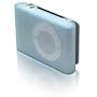 Housse Etui silicone bleu de protection pour iPod Shuffle