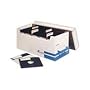 Fellowes - Media storage box - capacity: 125 diskettes - white, blue
