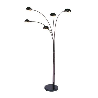 Nova Lighting 4035 Mushroom 5 Light Arc, Black Nickel
